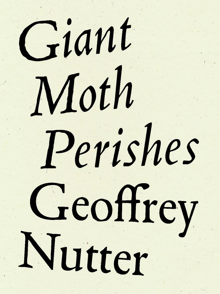 Giant Moth Perishes front cover