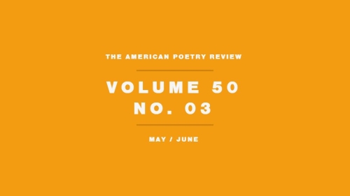 American Poetry Review Volume 50 Number 3