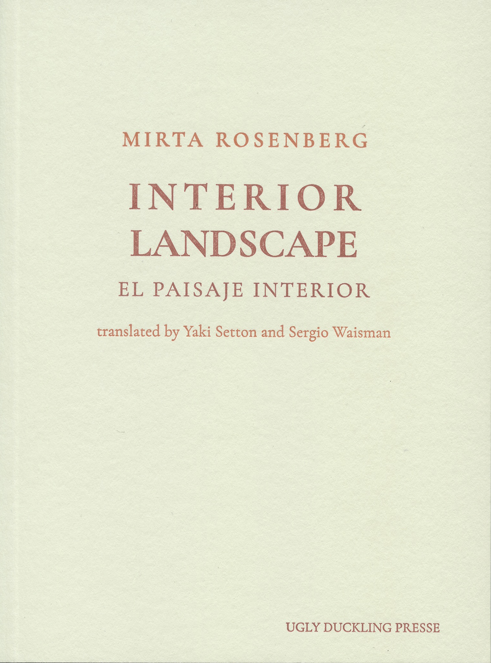 Cover of Interior Landscape by Mirta Rosenberg