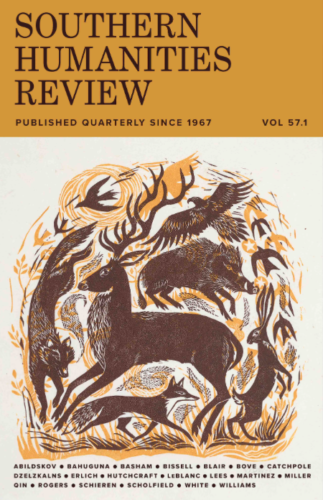 Cover of Southern Humanities Review 57.1